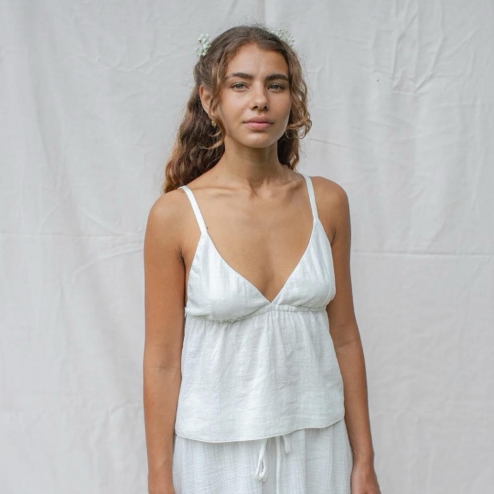 White Spaghetti Strap Top